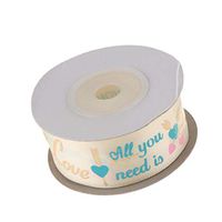 LOVIVER Satin Fabric Ribbon Wedding Box Wrapping Gift Bows Craft Sewing - Beige