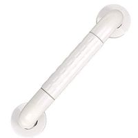 Shower Grab Bar, Plastic Shower Handle Bathroom Accessory Anti-Slip Grip Safety Hand Rail Support for Tub, Handicap, Elderly, Injury, Kid (12inches)