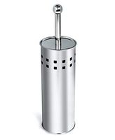 GiniHomer Toilet Brush and Holder, Bamboo Charcoal Stainless Steel Toilet Brush with Long Handle, for Bathroom Storage and Organization, Rust-Resistant, Ergonomic, Elegant, Durable