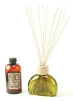 Courtney's Candles Vintage Green 6oz Figi Reed Diffuser with Stand Black Currant Vanilla