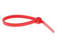 8", 50 lb. Red Cable Ties - (pack of 100)