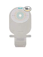 SenSura Mio 1-Piece EasiClose Wide Drainable Pouch, Standard Wear Flat w/Full-Circle Filter, Maxi 7.1 x 5.5 x 2 Inch 10471, (4 Pack (10 Count))