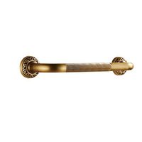 Byrhgood Retro Brass Handle Bathroom Safety Bars Wall Carved Staircase handrail handrails (Size: 35CM / 52CM, ø25MM) (Size : 35CM)