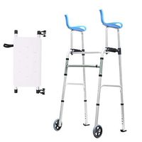 Professional Rollator Walker - Folding 2 Wheel Medical Rolling Walker with Seat - Mobility Aid for Adult, Senior, Elderly Handicapped