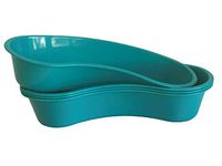 Premium 700 cc Kidney Shaped Turquoise Emesis Basin with Graduations (Pack of 4)