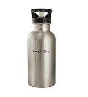 #scratcher - 20oz Stainless Steel Water Bottle, Silver
