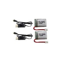 ACHICOO 2PCS 3.7V 220mah Lithium Battery with USB for Each-INE E010 Gool-RC T36 NIN-HUI NH010 F36 Holy Stone HS210 Accessories