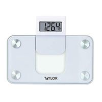 Taylor Digital 350LB Capacity Mini Scale/Expandable Read Out/White/Glass