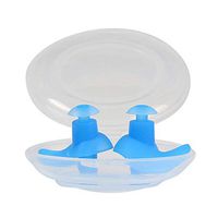 Silicone Earplugs Silicone Waterproof Ear Plugs Swimming Earplugs oordoppen Diving Surf Water Sport Swim Anti Noise Dustproof Plug bouchon Oreille (Blue)