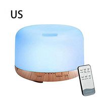 EAPTS 500ml Essential Oil Diffuser Aroma Aromatherapy Remote Control Night Light Fine Fog Humidifier Household Room Decor Car Accessory
