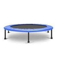 Bathtub Rails Trampoline Adult Gym Household Trampoline Children's Indoor Trampoline Slimming Weight Loss Equipment Loading Weight 100kg (Color : Blue, Size : 38inches)