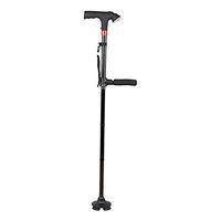CHERRIESU Clever Cane Self Standing Walking Cane with LED Light, Security Alarm, Two Handles - Adjustable, Light Weight Walking Stick for Men Or Women