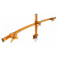 MonMount LCD-2230O Orange Curved Triple LCD Monitor Arm Mount