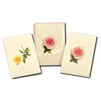 Earth Sky + Water - Rose Assortment Notecard Set - 8 Blank Cards with Envelopes (4 each of 2 styles)