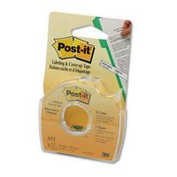 Post-it 651 Labeling & Cover-Up Tape, Non-Refillable, 1/6-Inch x 700-Inch Roll