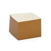 Lux Fold-Up Gift Box Base - 4" X 4" X 15" - Gold - Package 25