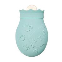 Silicone Hand Warmer Mini Small Water-Filled Hand Warmer Cute Student Hand Warmer-Round-Green Kitten