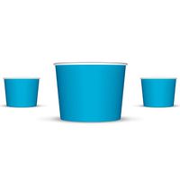 12 oz Paper Ice Cream Cups - 1,000 / Case (Blue)