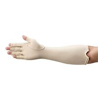 Rolyan Forearm Length Right Compression Glove, Open Finger Compression Sleeve to Control Edema and Swelling, Water Retention, and Vericose Veins, Covers Fingers to Forearm on Right Arm, Small