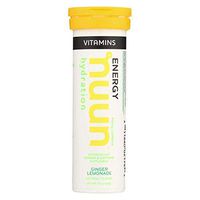 Nuun Hydration Drink Tablets - Ginger Lemonade - Case of 8 Tubes - 12 TABS