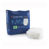 McKesson Absorbent Underwear Ultra - XX-Large 68" - 80", 2 Pack (12 Each Pack) Mfr# UWBXXL