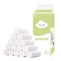 12 Rolls Toilet Paper 4 Layers Tissue Soft Skin-Friendly for Bathroom