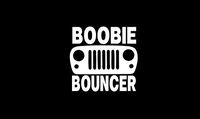 32 & Willys Jeep Boobie Bouncer PREMIUM Decal 5" { BLACK } | Crawler | Wrangler | Rubicon | Cherokee | Sahara | 4x4 | Offroad | Girl Jeep | car truck van laptop macbook bumper sticker