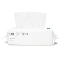 YUNNIAN Disposable Cotton Towel Lint-Free Facial Tissues Soft Disposable Face Towel 100pcs, for Baby and Adults