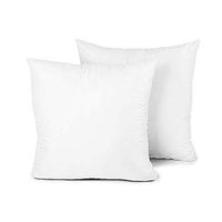 Seat Cushion Core, Rosiest Home Decoration Soft Hypoallergenic Down Substitute Polyester Square Pillow Core 41x41cm(2PCS)