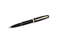 Aurora Style Resin Black and Gold Rollerball Pen - AU-E72-DN