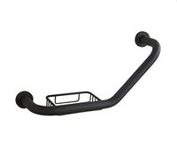 BJLWTQ Bathtub Grab Rails, Chrome-Plated Stainless Steel Safety Accessory Towel Holder for Bathroom, Bathroom, Stairs, Kitchen (Black)