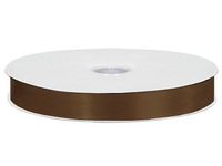 Milk Chocolate Double Faced Satin 7/8"x100 yds 100% Polyester (2 Spools) - WRAPS-DFS5871