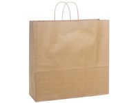 Recycled Paper Shopping Bag - Jumbo - 25 Count