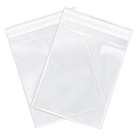 Spartan Industrial || 1000 Count - 5” X 7” Self Seal Clear Cello Cellophane Resealable Poly Bags for Jewelry, Cards, Envelopes & Treats (More Sizes Available) - Reinforced