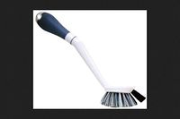 Quickie Home Pro Dish Brush Scraper Edge Blue White