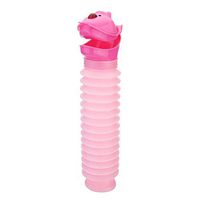 Bedpan Emergency Urinal,Portable Mini Outdoor Camping Travel Shrinkable Personal Mobile Toilet Potty Pee Bottle for Kids Adult (600 ML) Thick Plastic Stable Potty (Color : Pink)