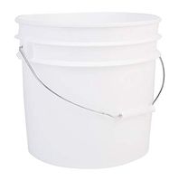 Hudson Exchange Premium 3.5 Gallon Bucket, HDPE, White, 5 Pack