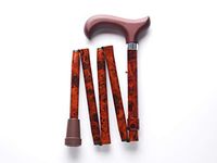 Merry Sticks Designer Folding Adjustable Walking Cane, Walnut