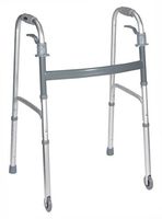 Deluxe Trigger Release Folding Walker With Wheels Adult 3" Wheels E0143 4 / Cs