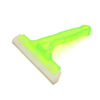 uxcell Green Rubber Blade Plastic Handle Car Glass Windshield Squeegee Wiper Scraper
