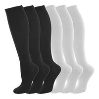 NOVAYARD Compression Socks for Men & Women Graduated 15-20 mmHg (6 Pairs)