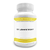 Pure Science St Johns Wort Capsules 500mg – St Johns Wort Standardized to 0.3% Hypericin – Alleviates Depression & Anxiety and Regulates Mood – 50 Vegetarian Capsules of St Johns Wort Extract