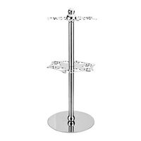 2-tier stainless steel wine cup holder swivel goblet holder swivel cup holder