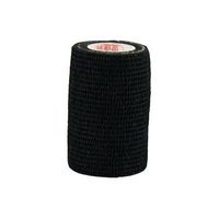 Pack of 3 Rolls Waterproof Self Adhesive Bandage Tape Finger Joints Wrap Sports Care (3 inch*6yds, Black)