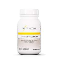 Integrative Therapeutics - Active B-Complex with Folate and Vitamins B1, B2, B3, B5, B6, B7, B12, and Choline Bitartrate for Energy Production - NSF Certified for Sport - Vegan Formula – 60 Capsules
