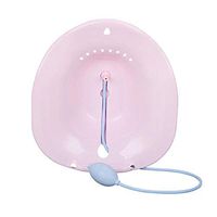 JFGUOYA Sitz Bath Over-The-Toilet Perineal Soaking Bath, for Hemorrhoidal Relief, for Pregnant Women, for The Elderly, Ideal for Post-Episiotomy Patients,Pink