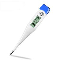 Digital Body Thermometer - Clinical Basic Thermometer with Accurate and Fast Readings - Underarm, Oral, Rectal Thermometer for Newborns, Babies, Kids, and Adults (Blue, 5 * 1 * 0.4 inch)