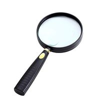 Hand Held Magnifying Glass10x for Old Man High Definition Lens Reading Newspaper to See Phone Magnifier