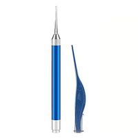 Festnight 2PCS Earwax Removal Ear Pick Set Stainless Steel Earwax Remover Spoon Baby Kids Adult Earpick Ear Picker with LED Light