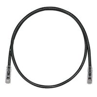 Panduit UTPSP10BLY Category-6 8-Conductor Strain Relief Clear Boot Patch Cord, 10-Feet, Black